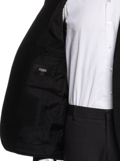 Fendi Wool Patterned Blazer