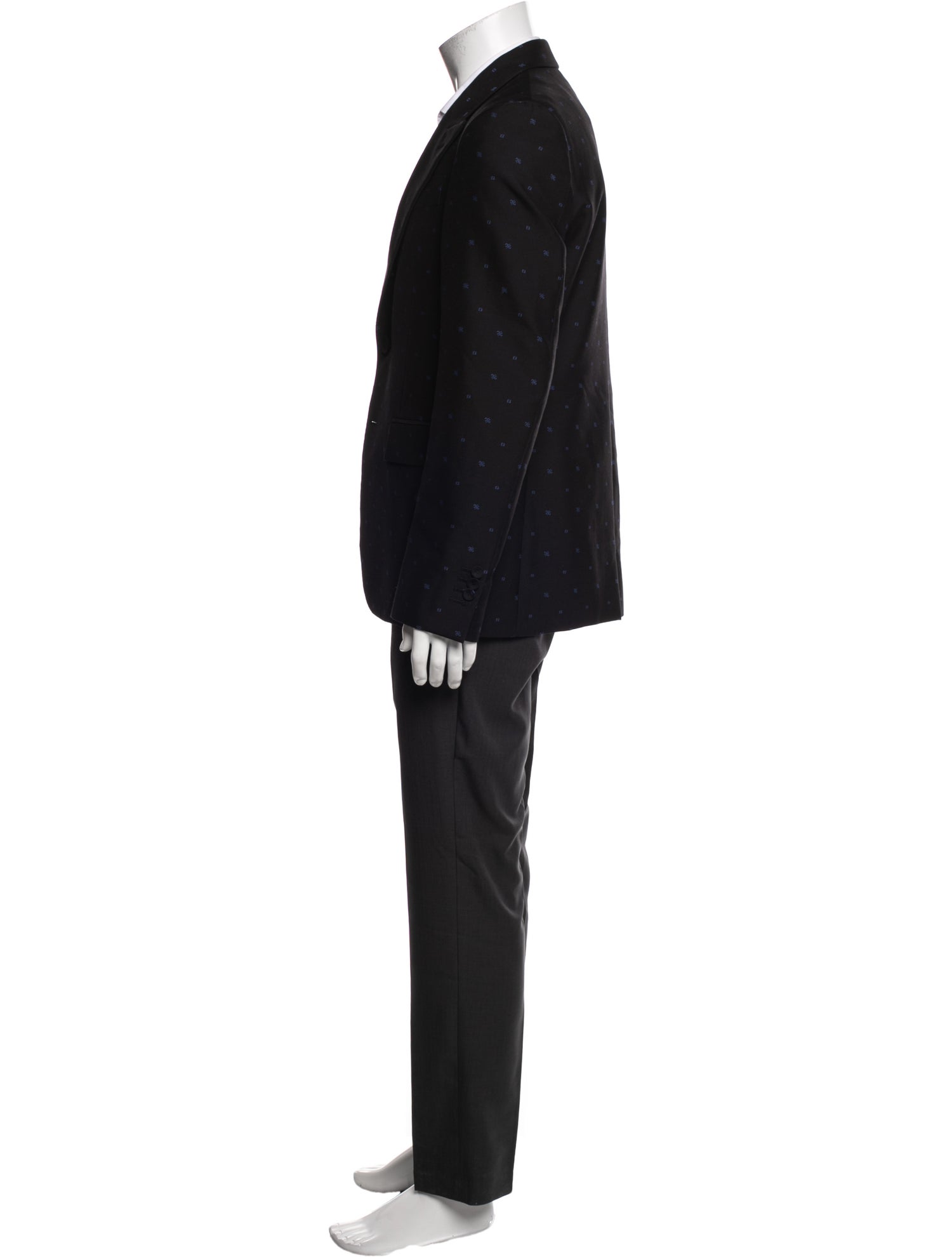 Fendi Zucca FF Logo Wool Blazer