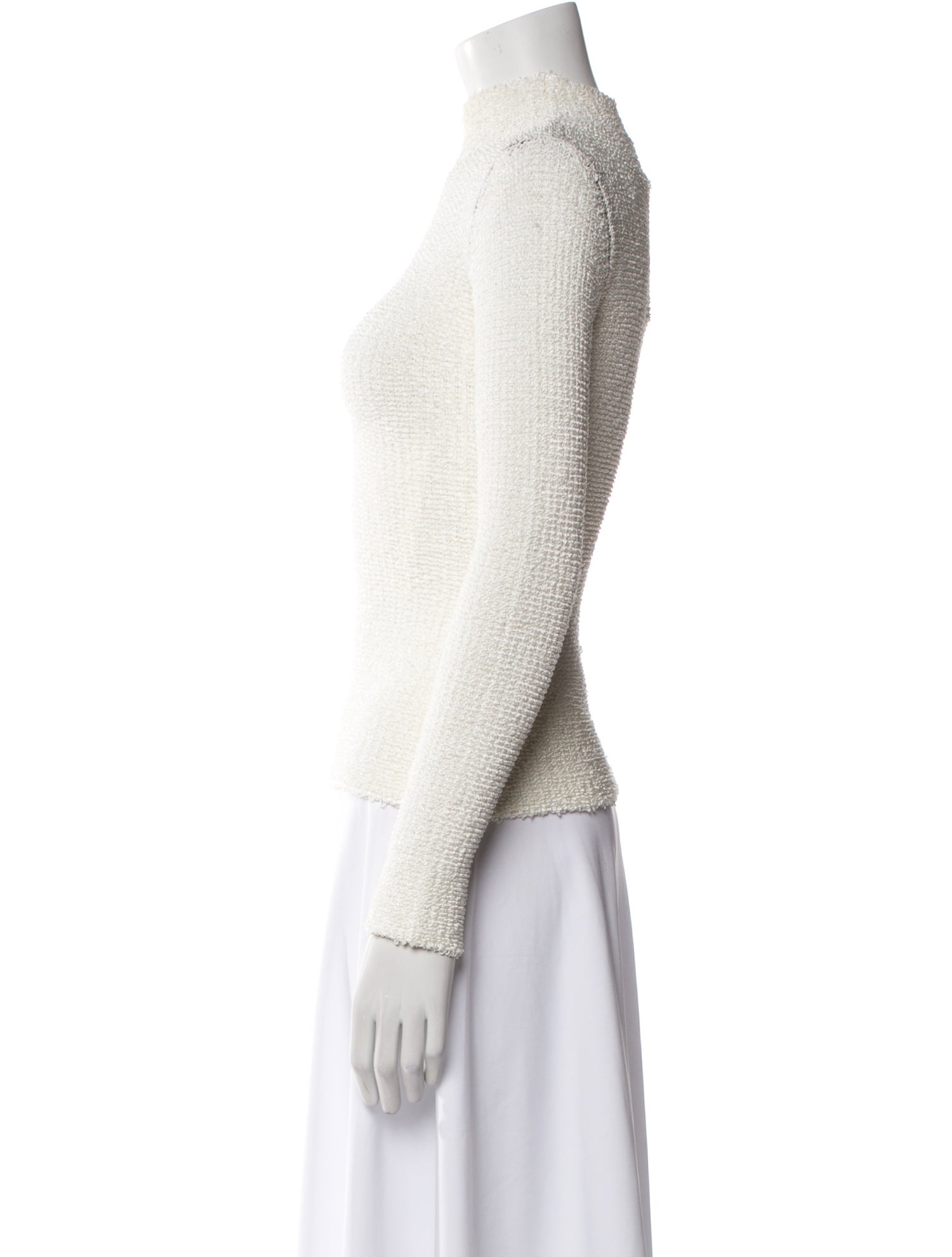 Fendi Virgin Wool Mock Neck Top w/ Tags