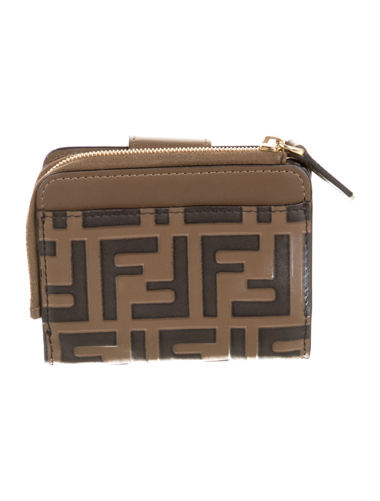 Fendi 2023 Zucca FF Coin Purse French Purse