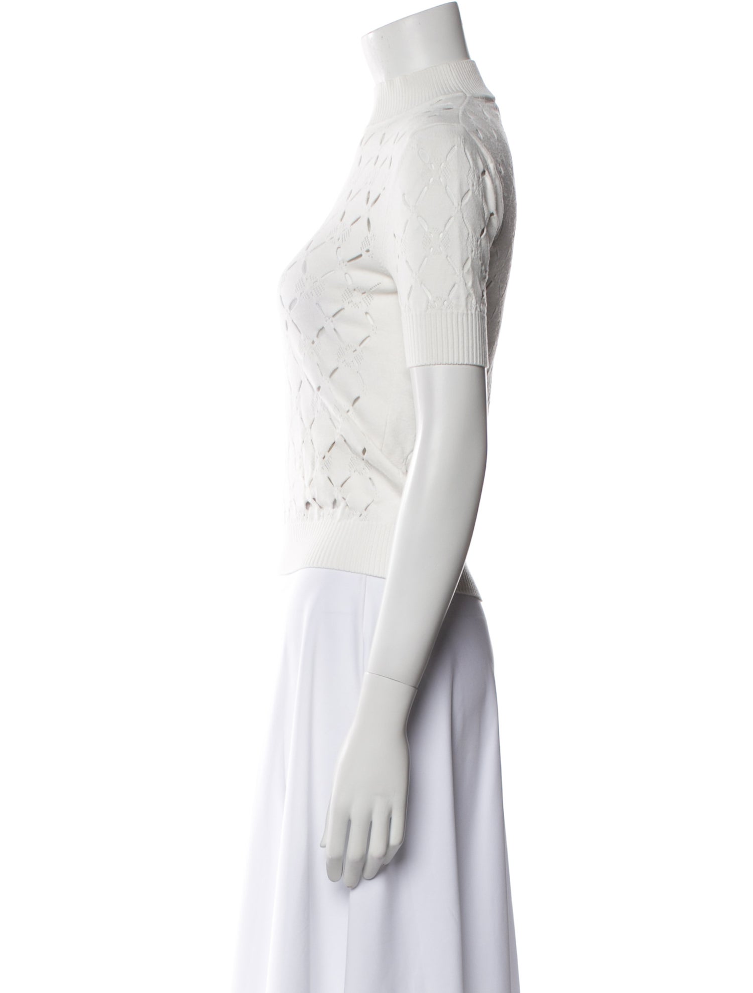 Fendi Printed Mock Neck Sweater