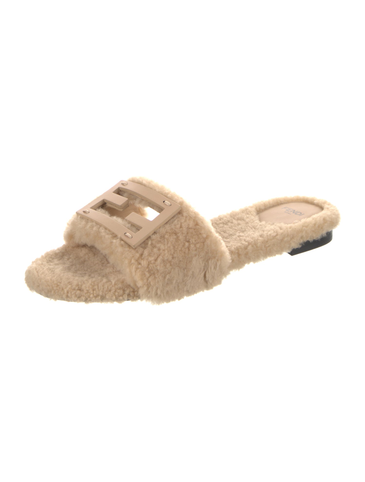 Fendi Shearling Slides w/ Tags