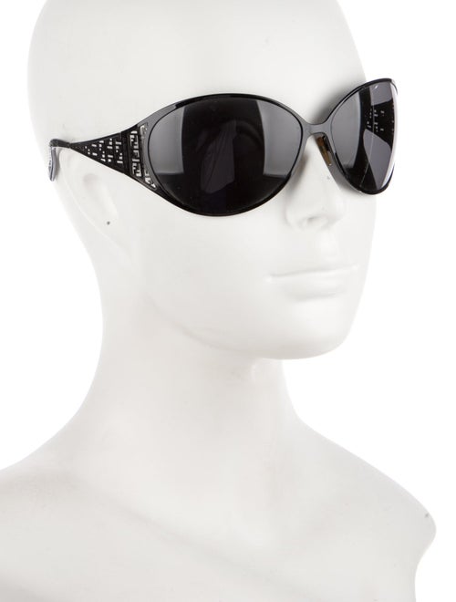 Fendi Zucca FF Logo Oversize Sunglasses