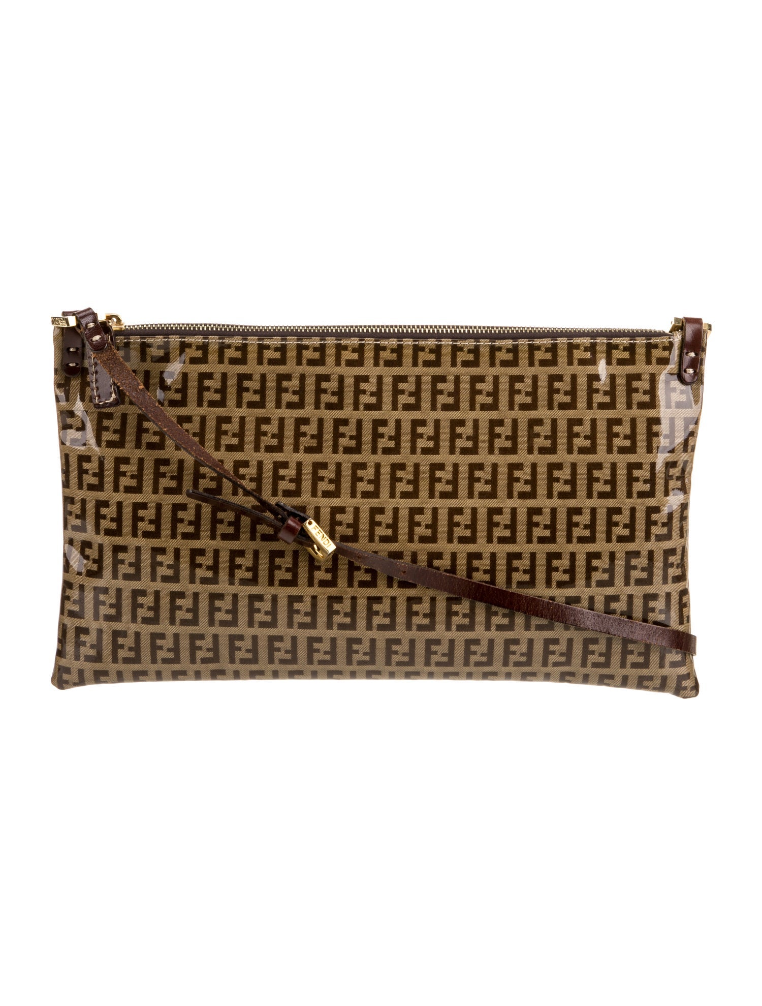 Fendi Zucchino FF Shoulder Bag Vintage