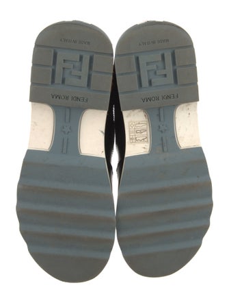 Fendi Leather Colorblock Pattern Chunky Sneakers