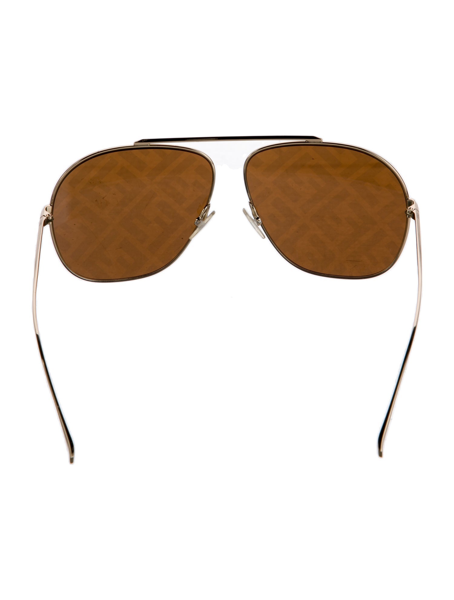 Fendi Zucca FF Logo Aviator Sunglasses