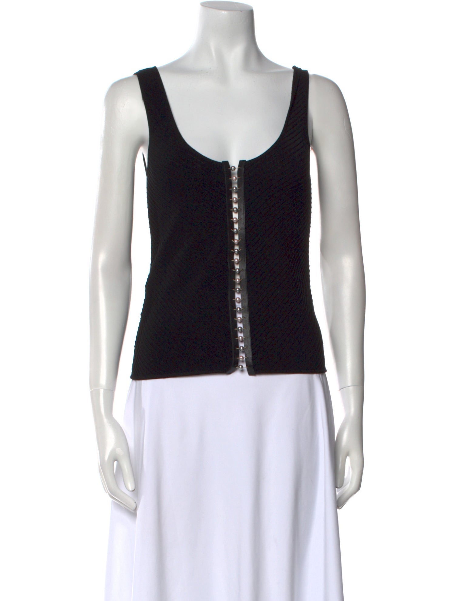 Fendi Scoop Neck Sleeveless Top