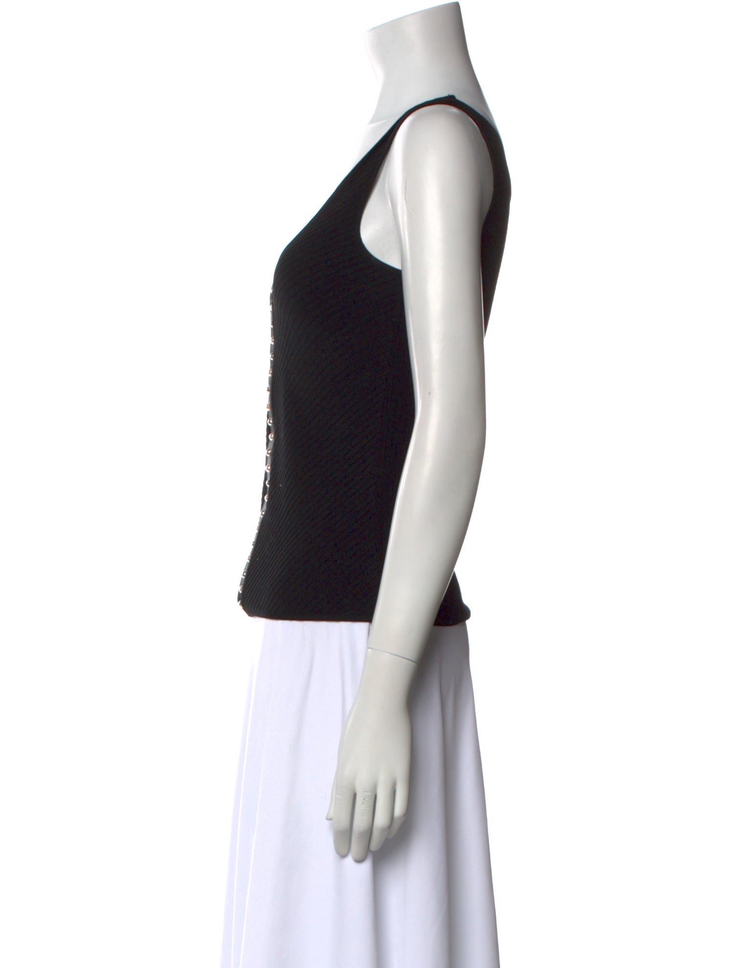 Fendi Scoop Neck Sleeveless Top