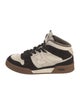 Fendi Leather Wedge Sneakers