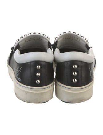 Fendi Leather Studded Accents Oxfords