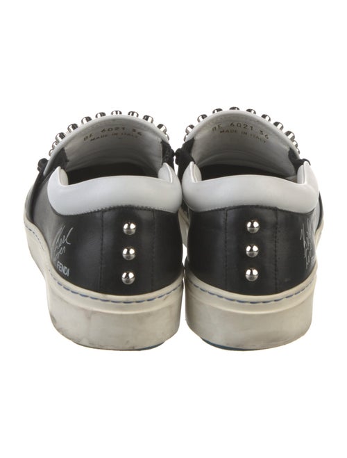 Fendi Leather Studded Accents Oxfords