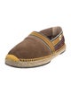 Fendi Suede Colorblock Pattern Espadrilles