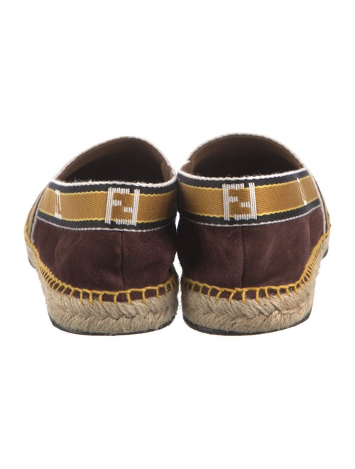 Fendi Suede Colorblock Pattern Espadrilles