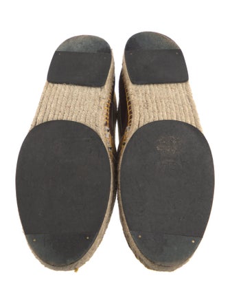 Fendi Suede Colorblock Pattern Espadrilles