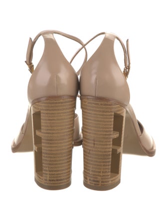 Fendi Zucca FF Logo Leather D'Orsay Pumps