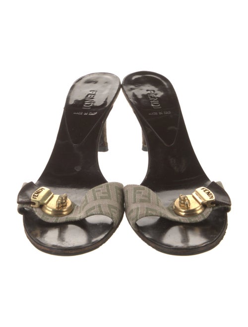 Fendi Leather Slides