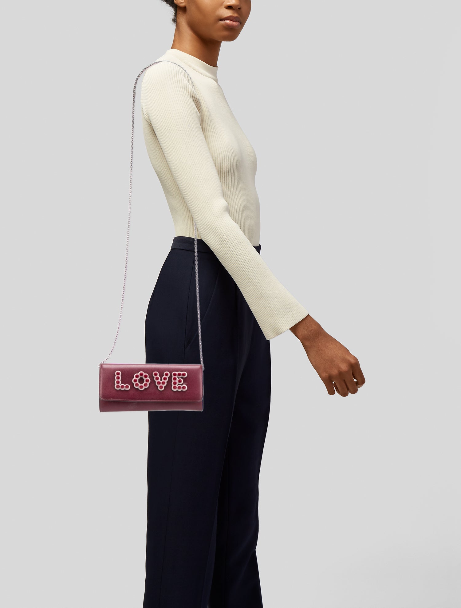 Fendi Leather Clutch Mini