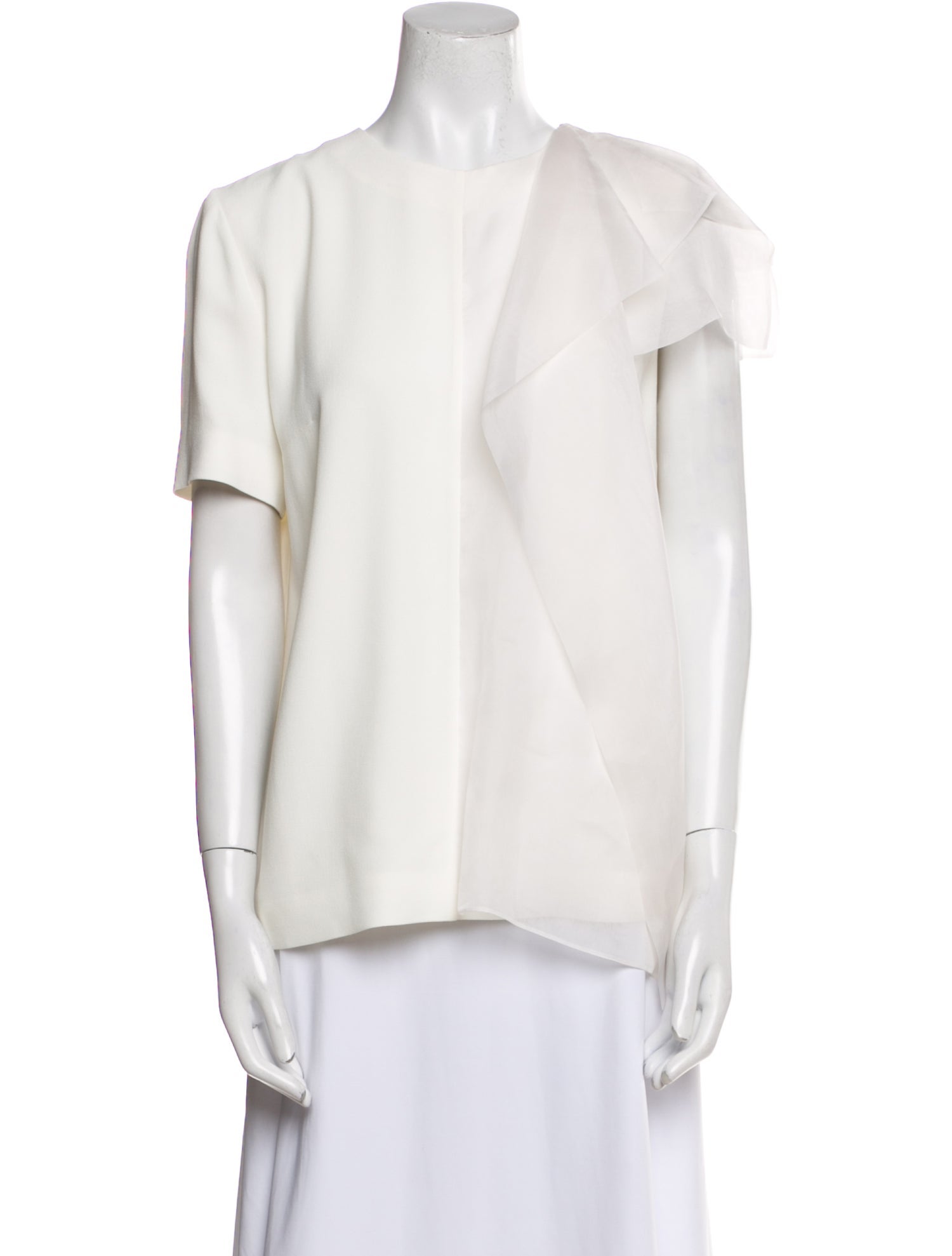 Fendi Crew Neck Short Sleeve Blouse