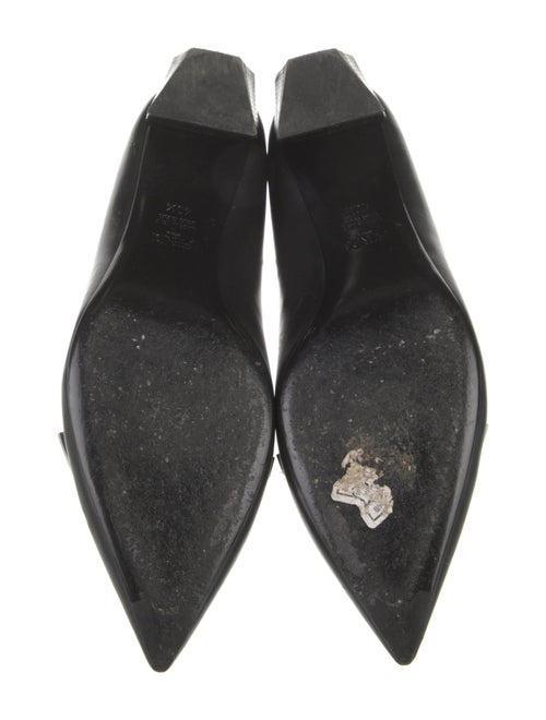 Fendi Leather Studded Accents Ballet Flats