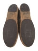 Fendi Pequin Pattern Grosgrain Trim Espadrilles