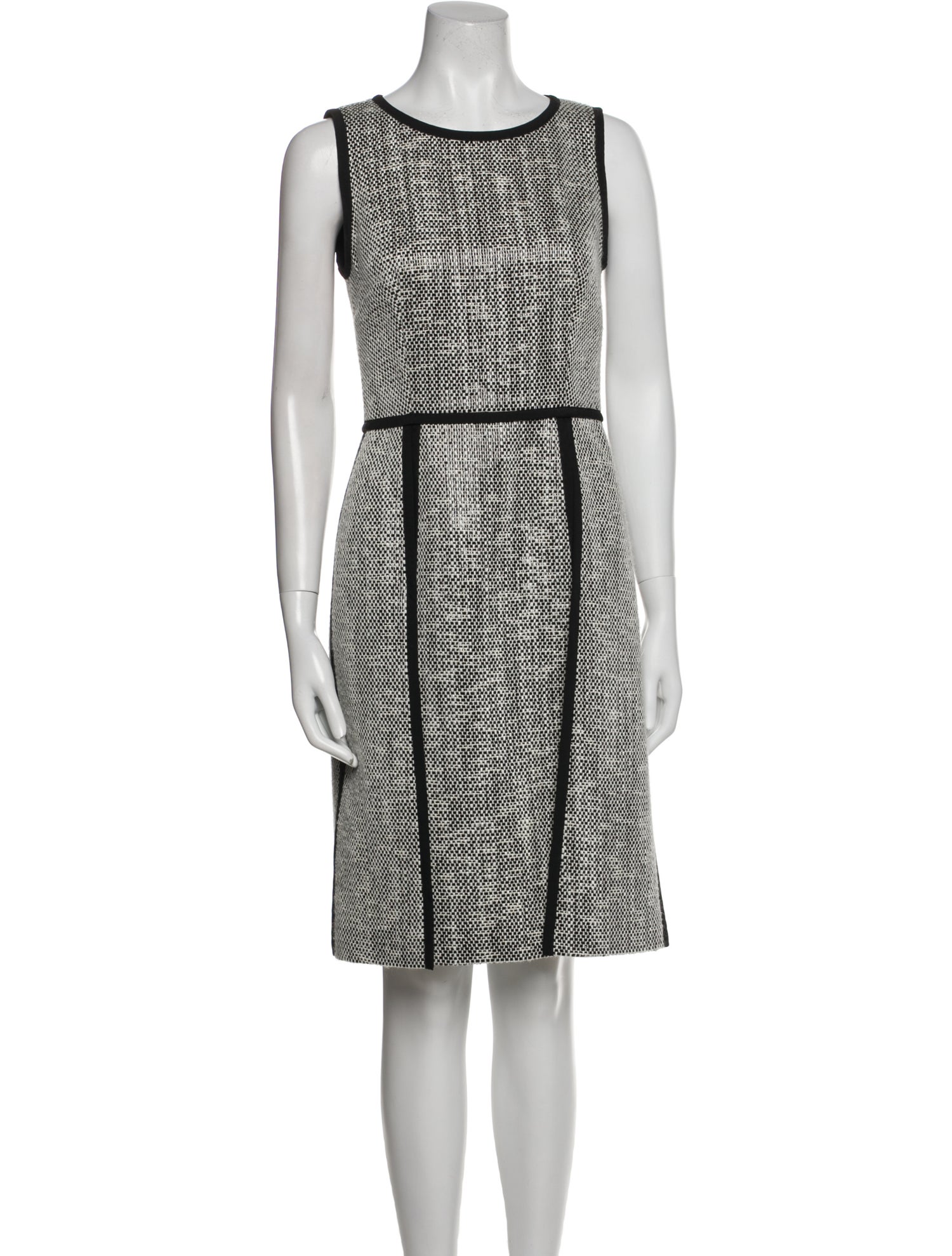 Fendi Tweed Pattern Knee-Length Dress