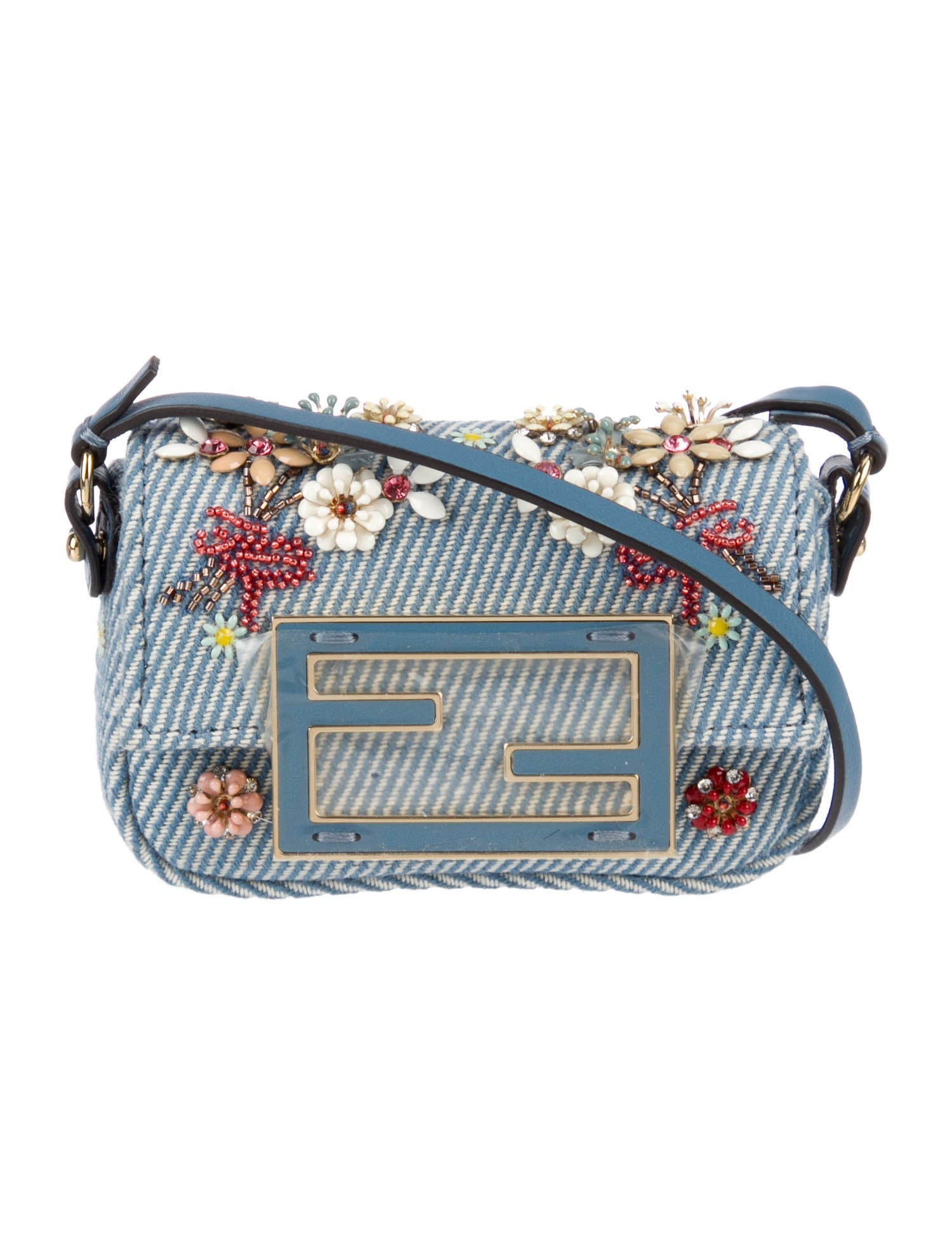 Fendi Denim Baguette Nano