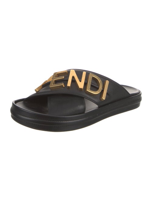 Fendi Leather Slides