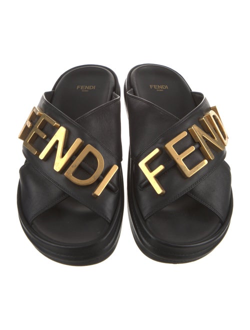 Fendi Leather Slides