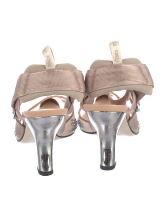 Fendi Mesh Slingback Pumps