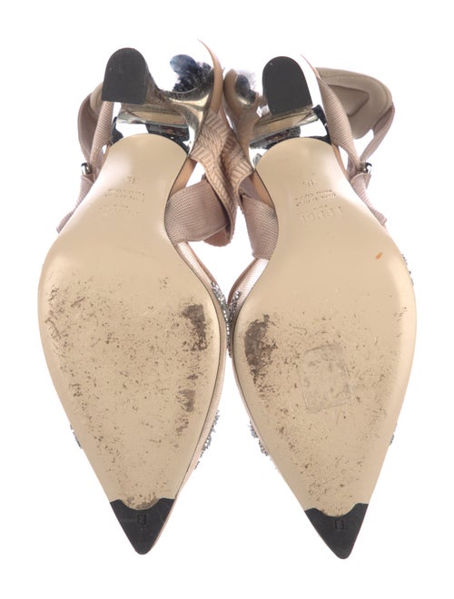 Fendi Mesh Slingback Pumps