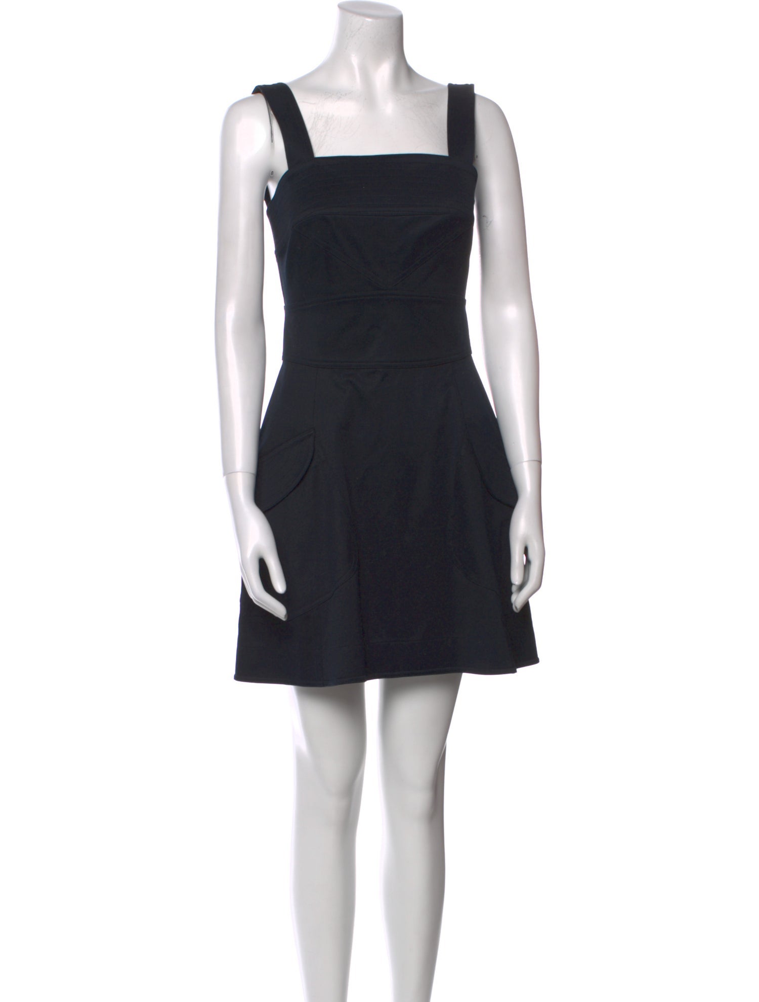 Fendi Square Neckline Mini Dress