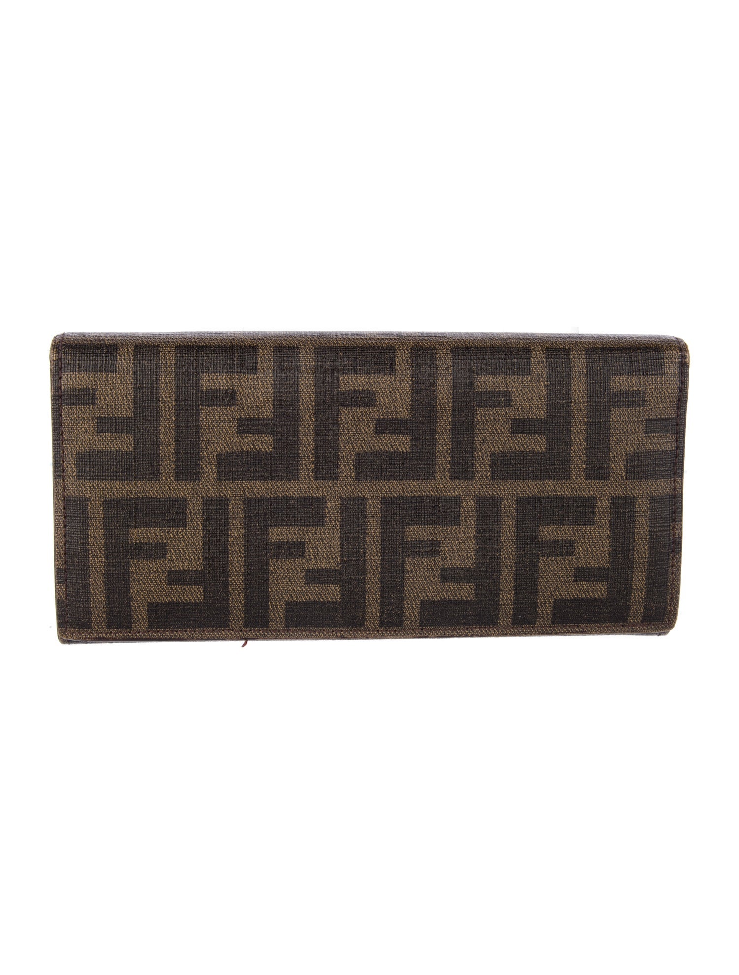 Fendi Vintage Zucca FF Logo Continental Wallet
