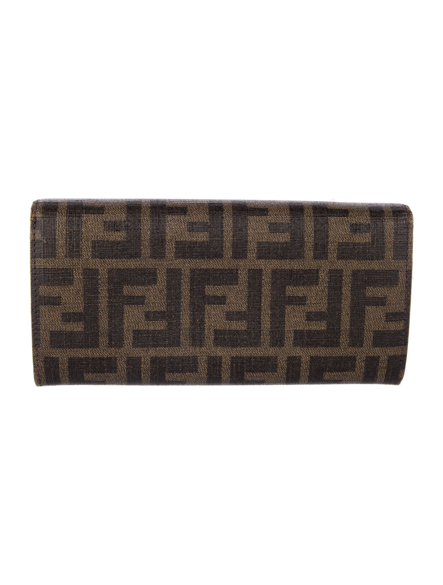 Fendi Vintage Zucca FF Logo Continental Wallet