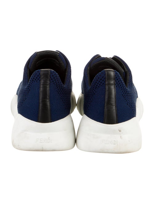 Fendi Monsters Motif Leather Trim Embellishment Sneakers