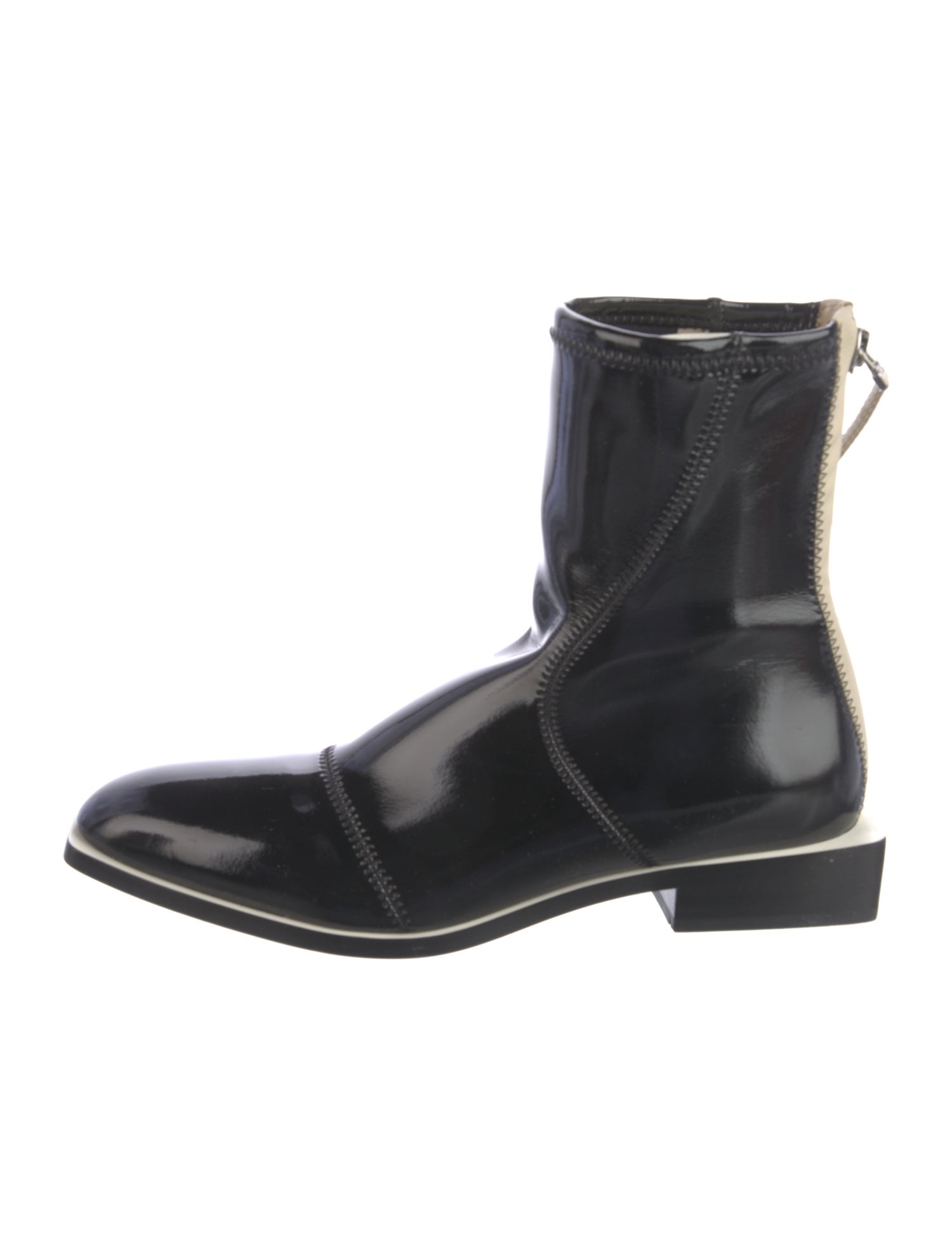 Fendi Patent Leather Chelsea Boots