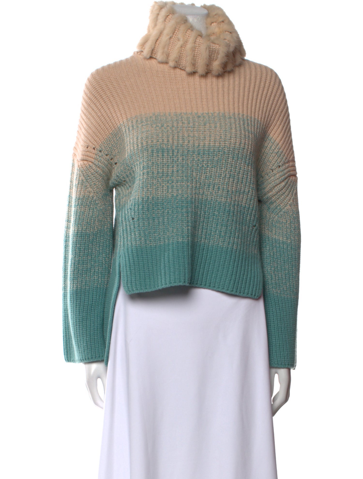 Fendi Virgin Wool Striped Sweater