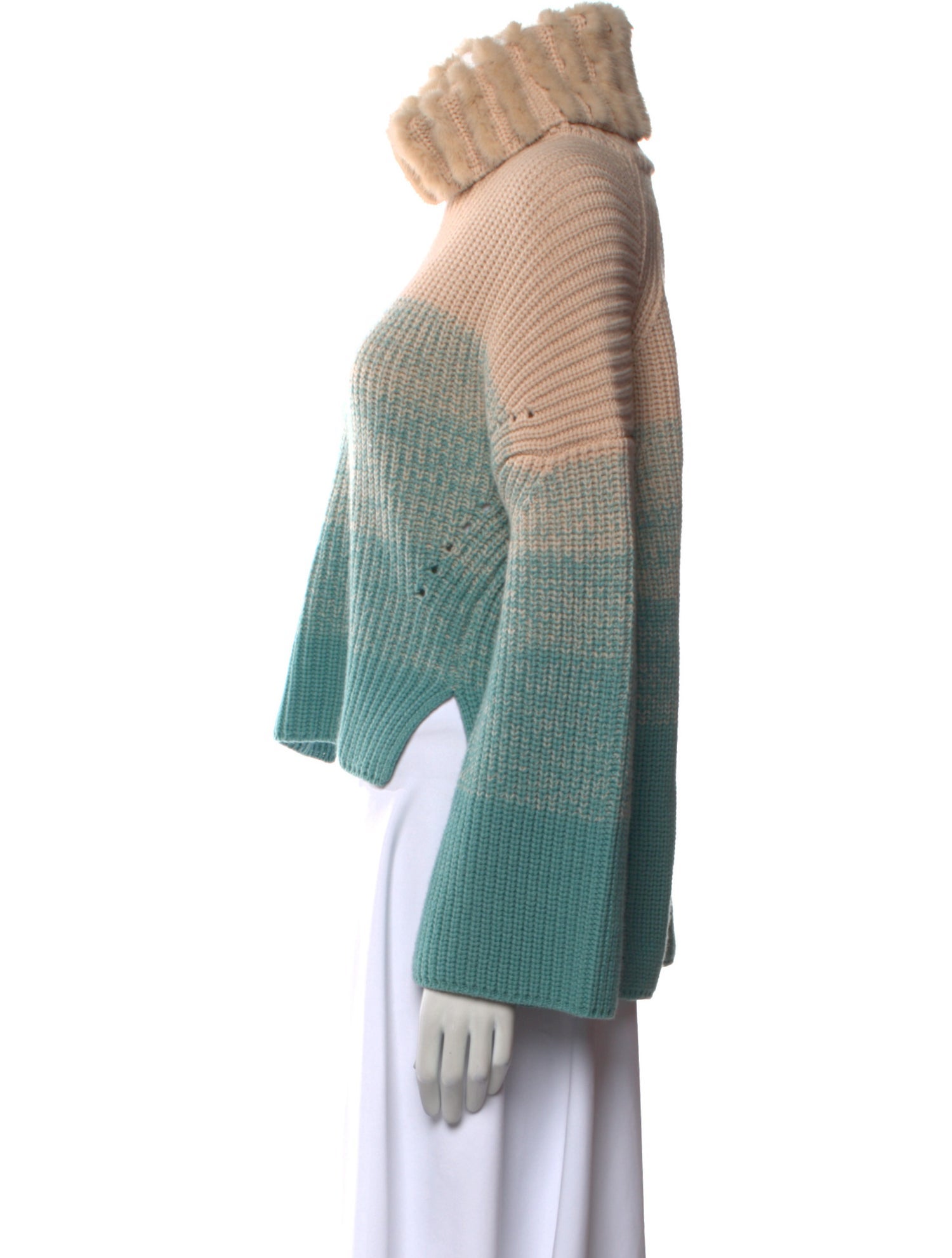 Fendi Virgin Wool Striped Sweater