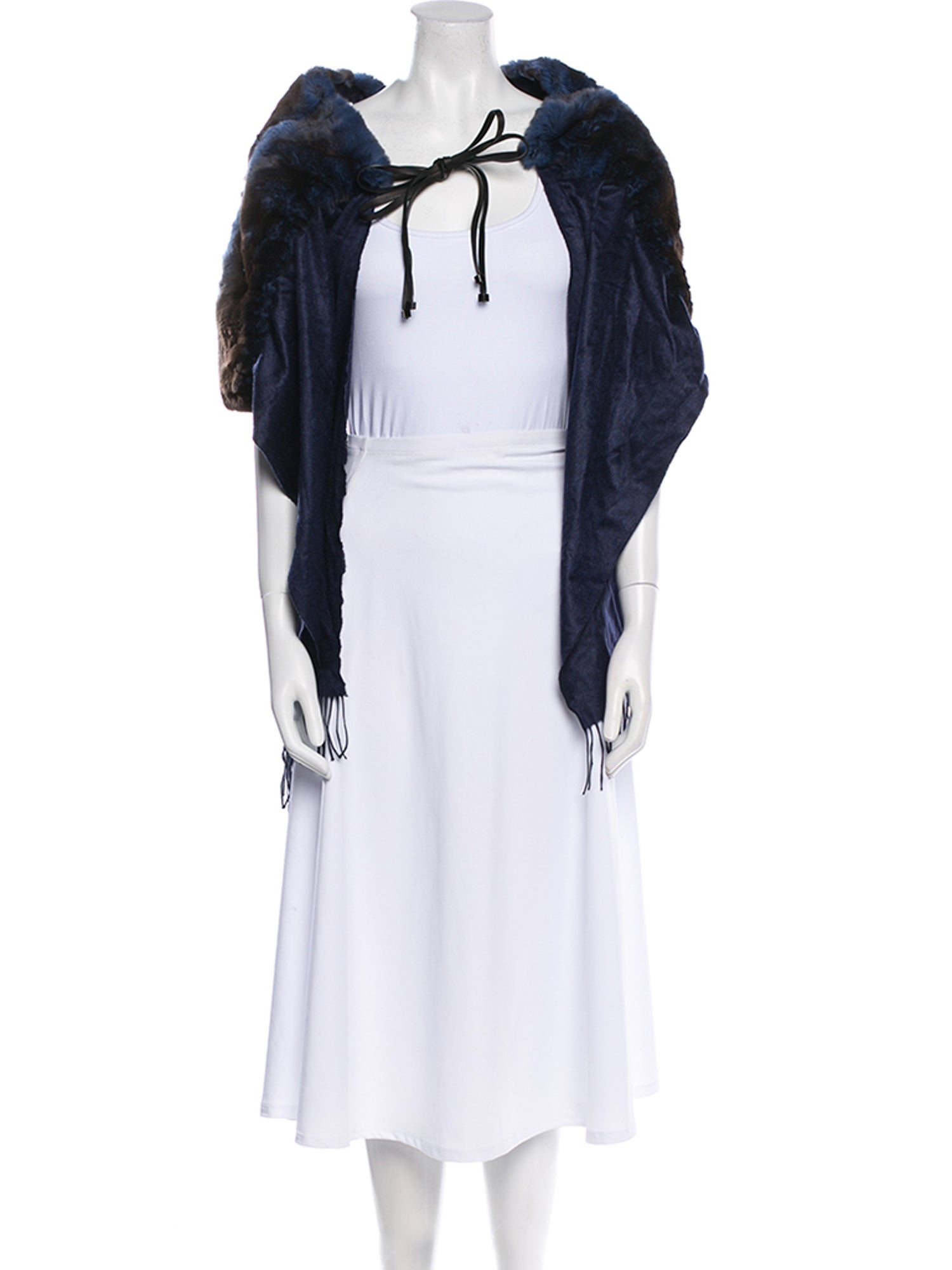 Fendi Fur Printed Shawl