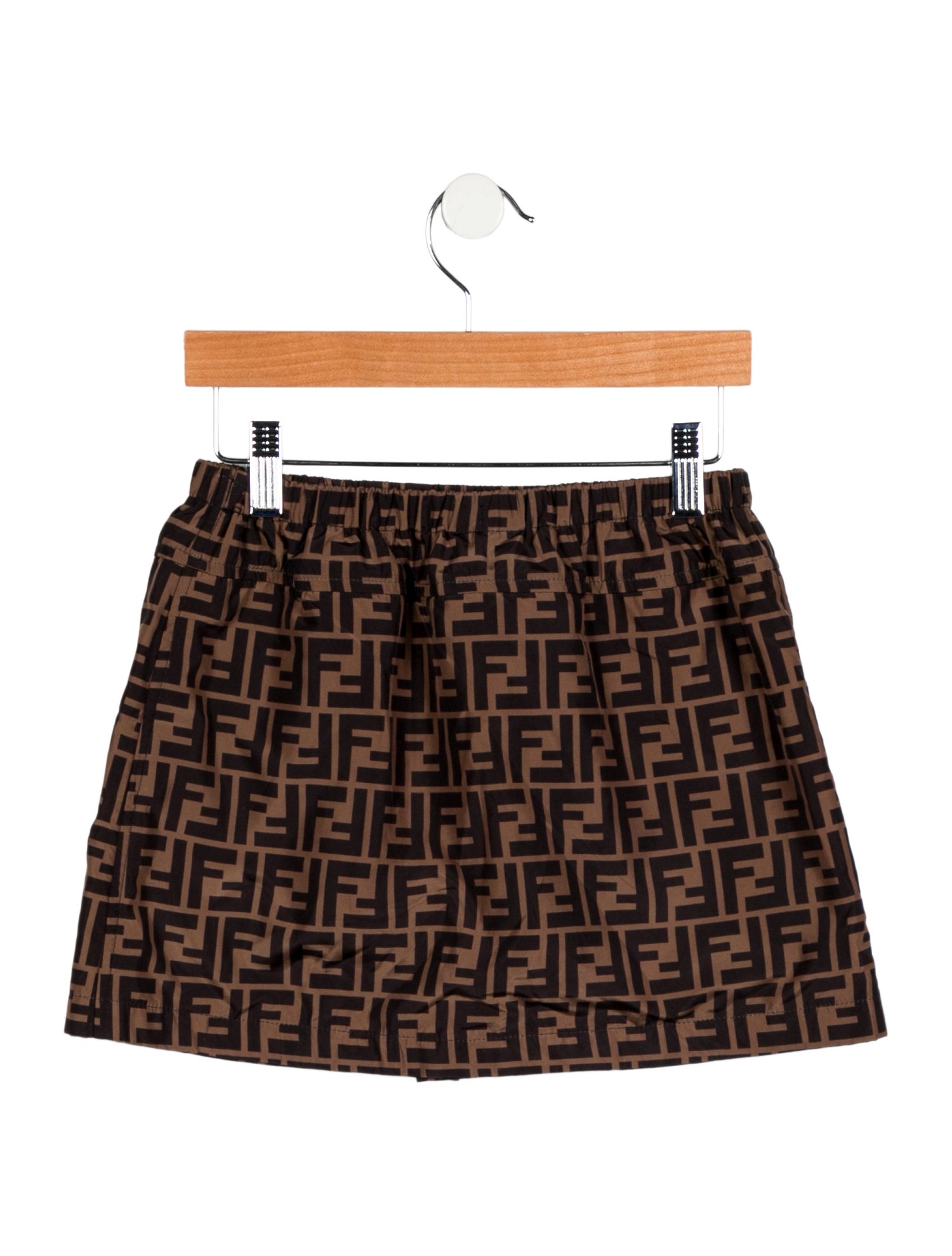 Fendi Girls' Zucca Print Skirt
