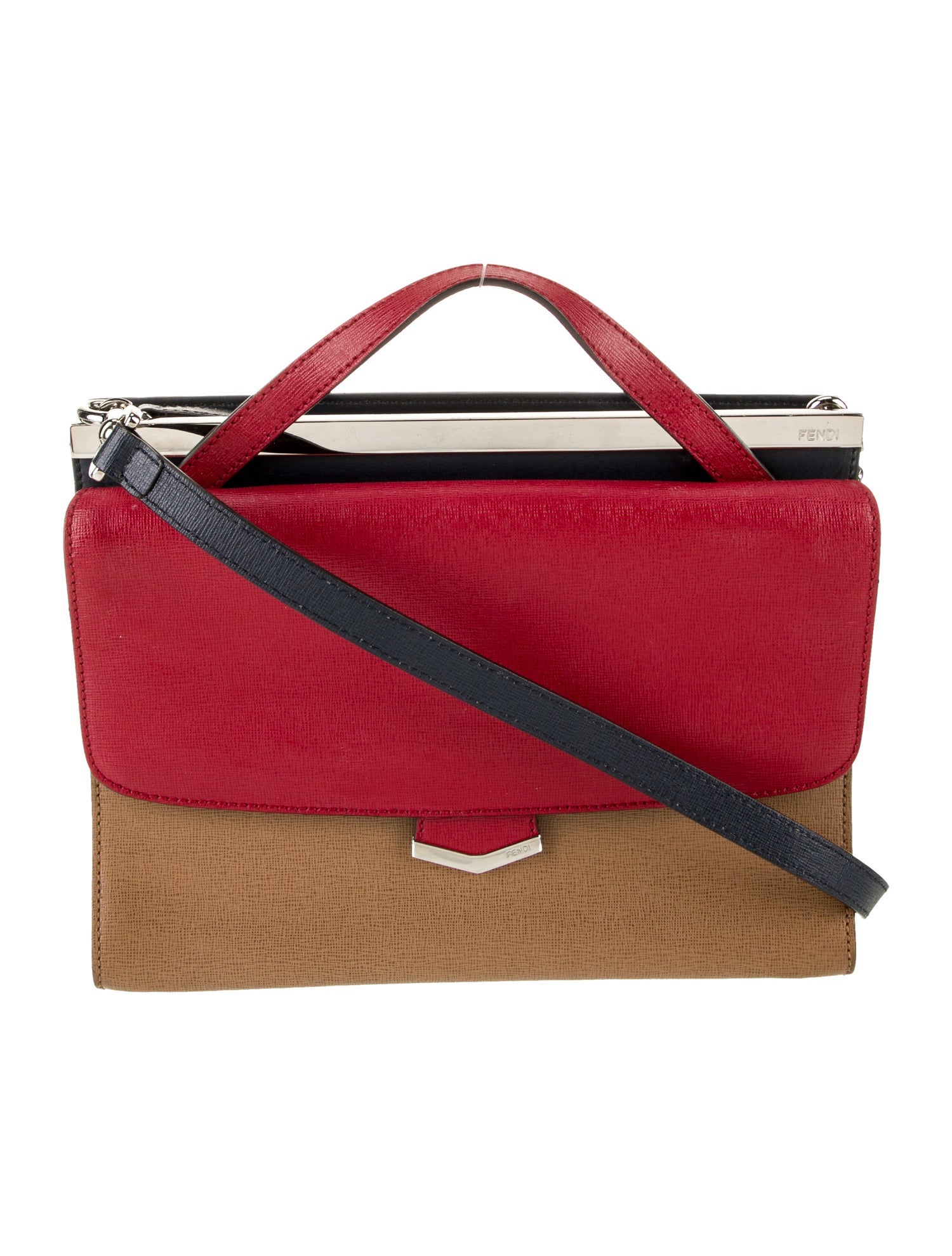 Fendi Saffiano Leather Demi Jour