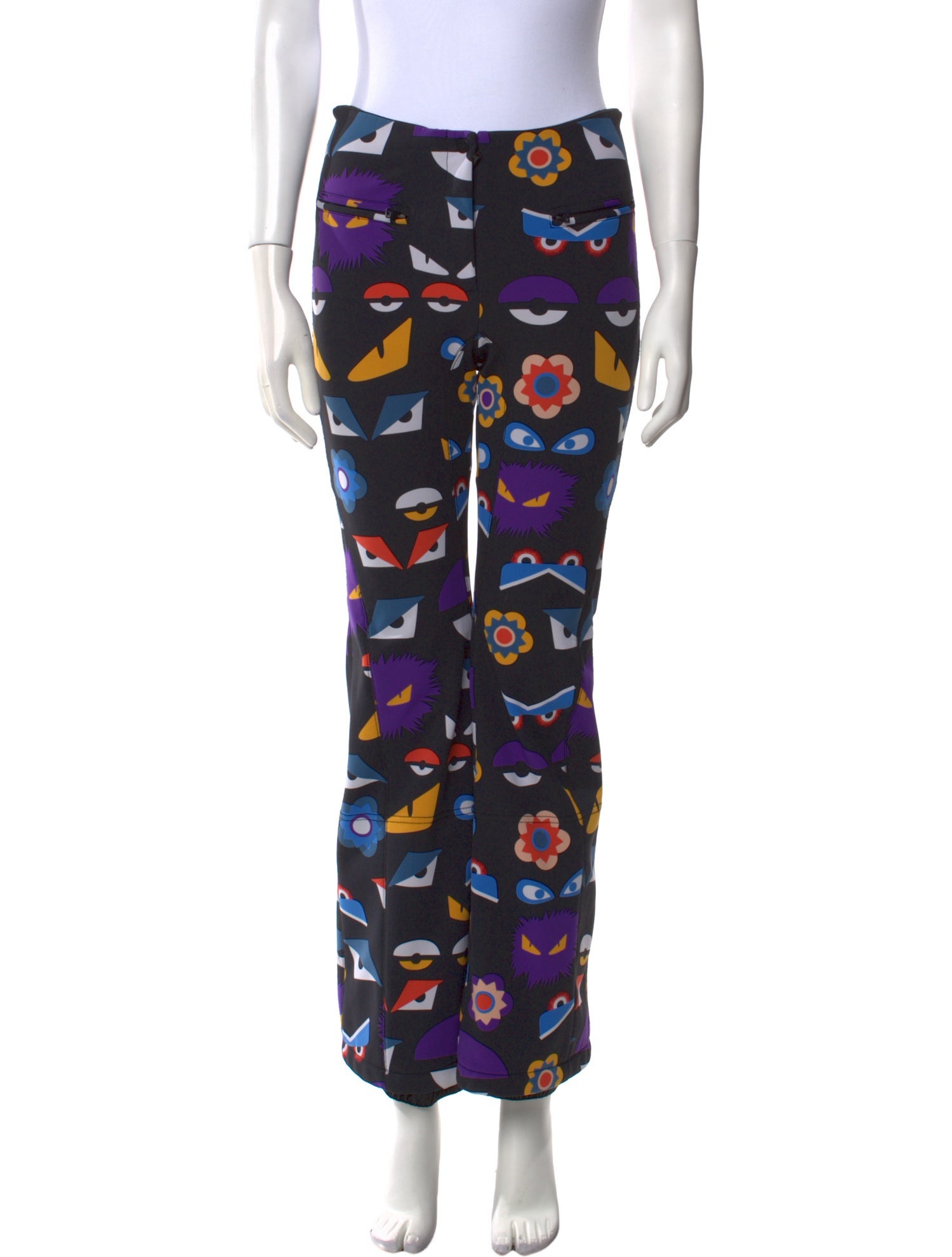 Fendi Printed Wide Leg Pants