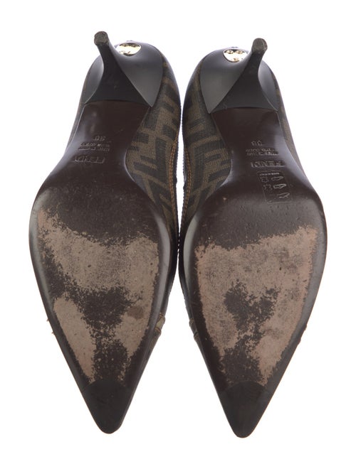 Fendi Zucca FF Logo Canvas Pumps
