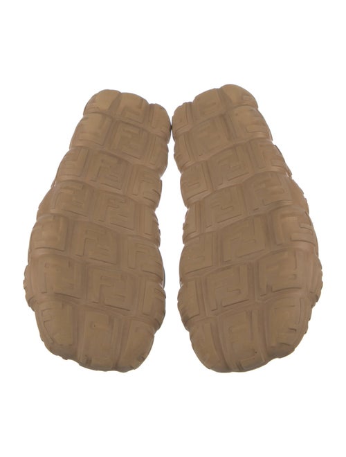 Fendi Zucca FF Logo Rubber Slides