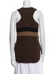 Fendi Striped Scoop Neck Top