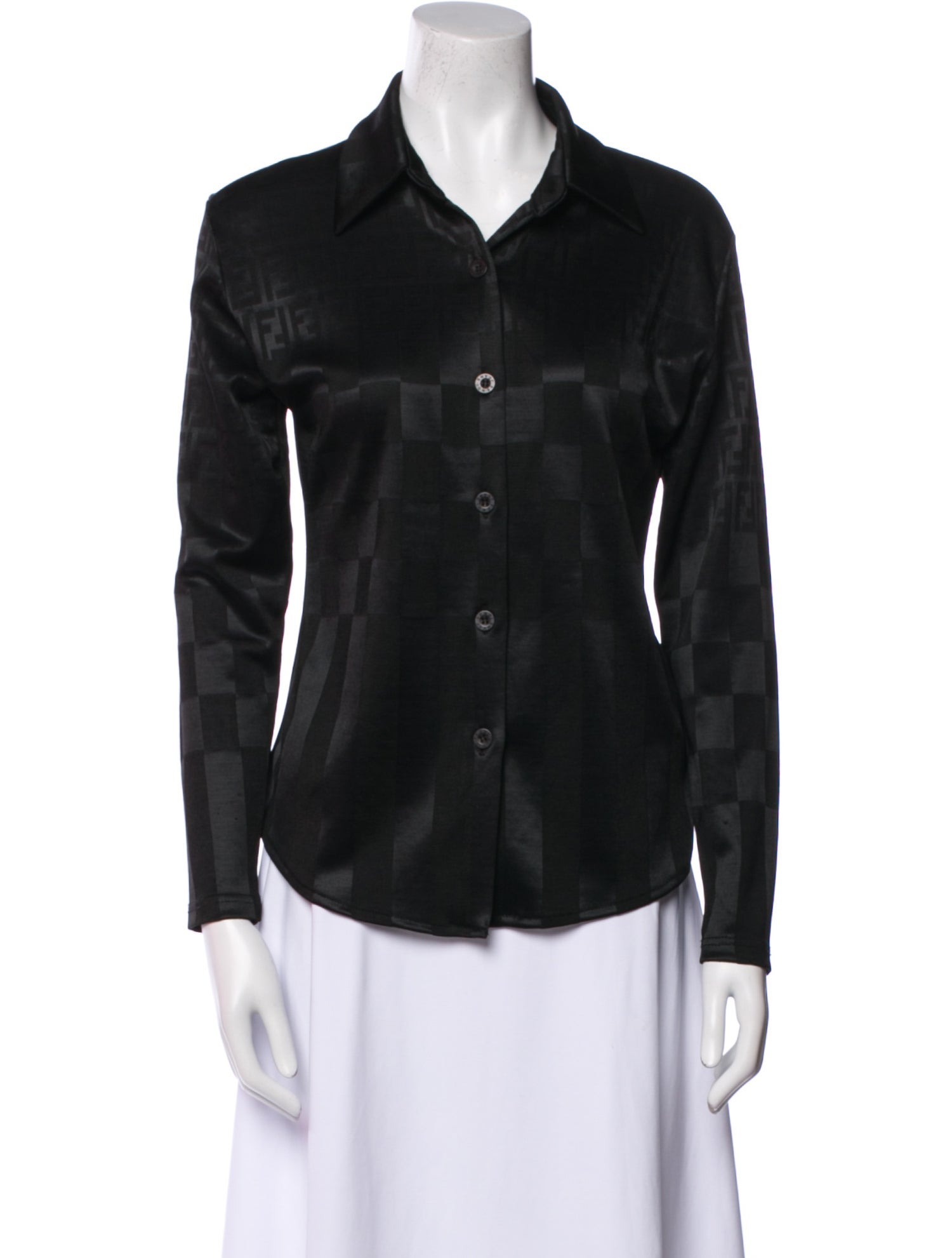 Fendi Vintage 1990's Button-Up Top