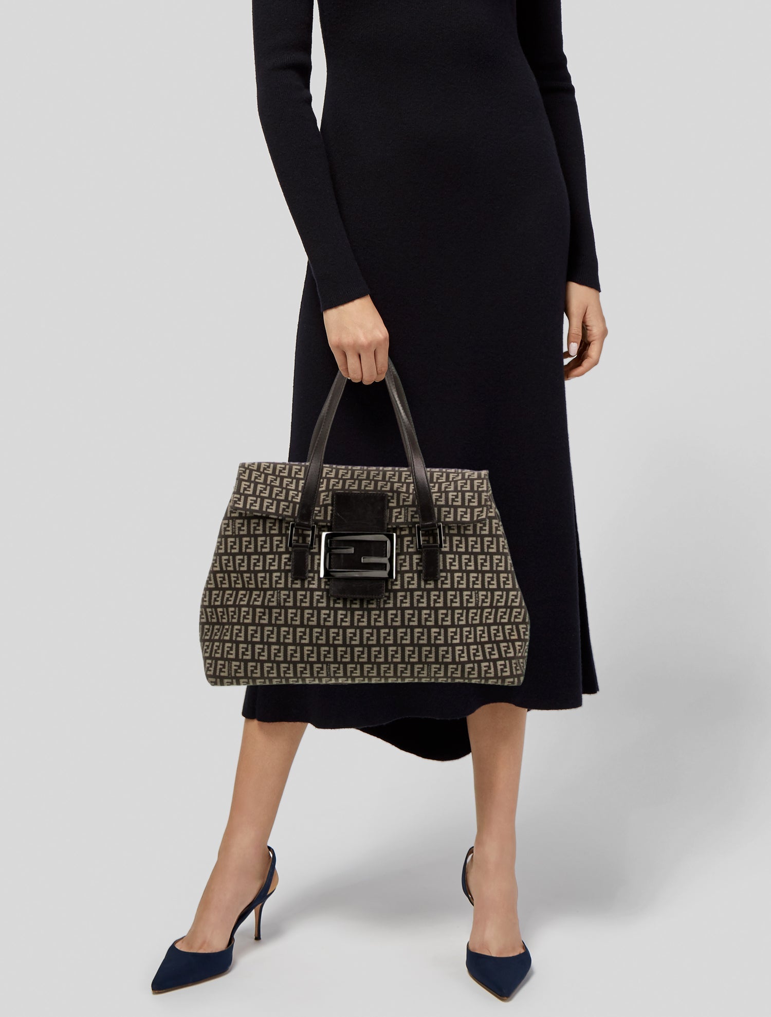 Fendi Zucca FF Shoulder Bag