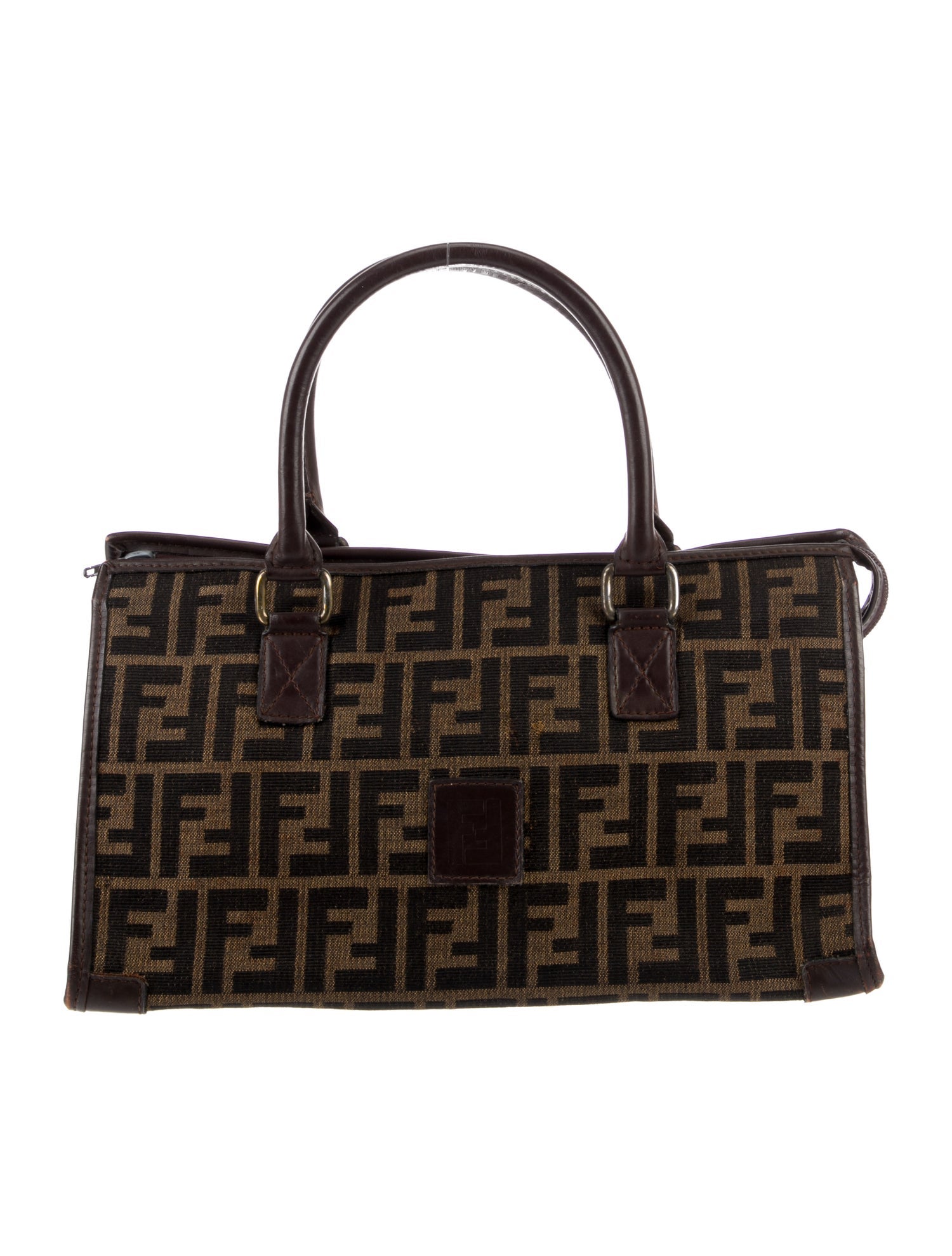 Fendi Lizard-Trimmed Beaded Toucan Baguette - Black Handle Bags