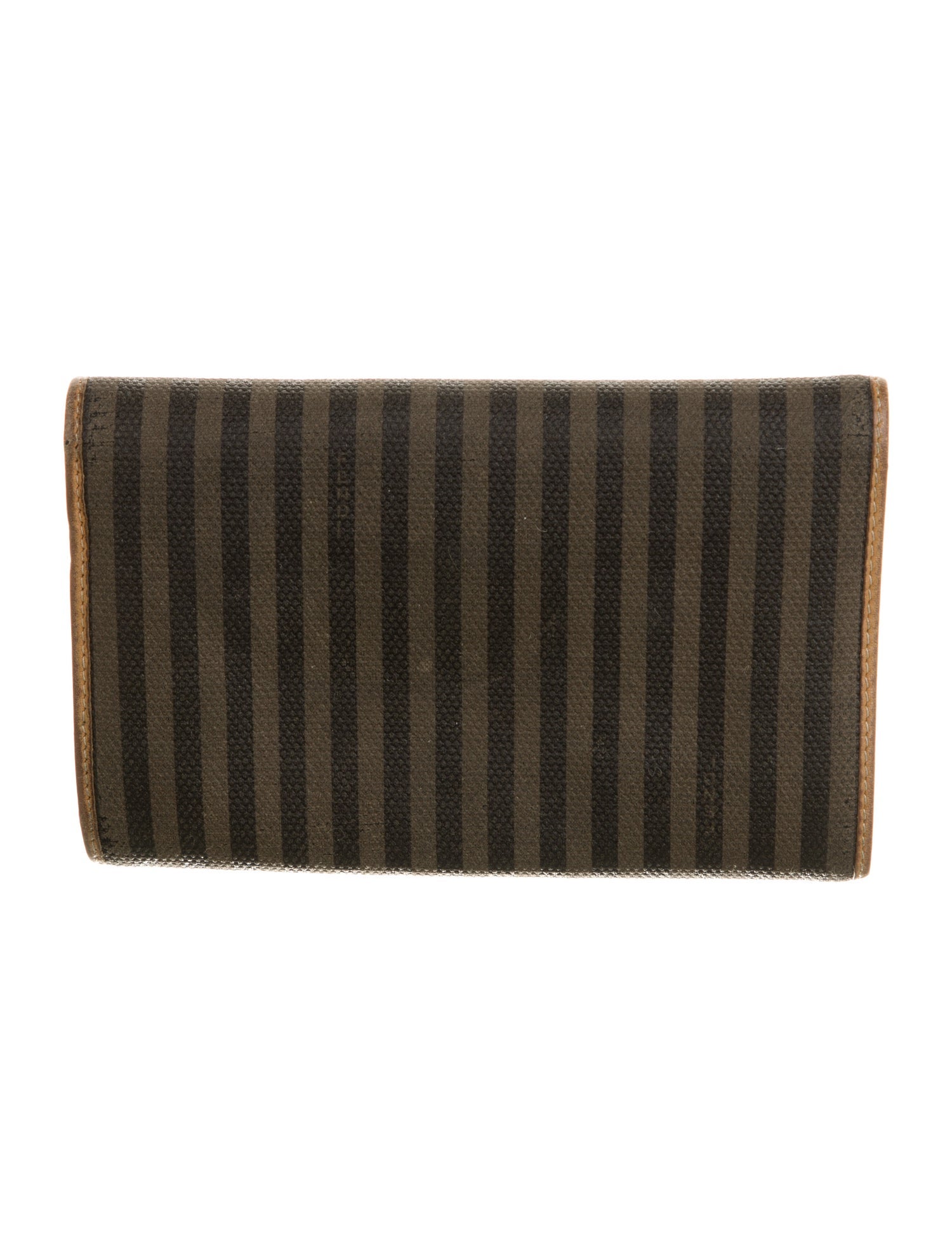 Fendi Vintage Pequin Pattern Wallet