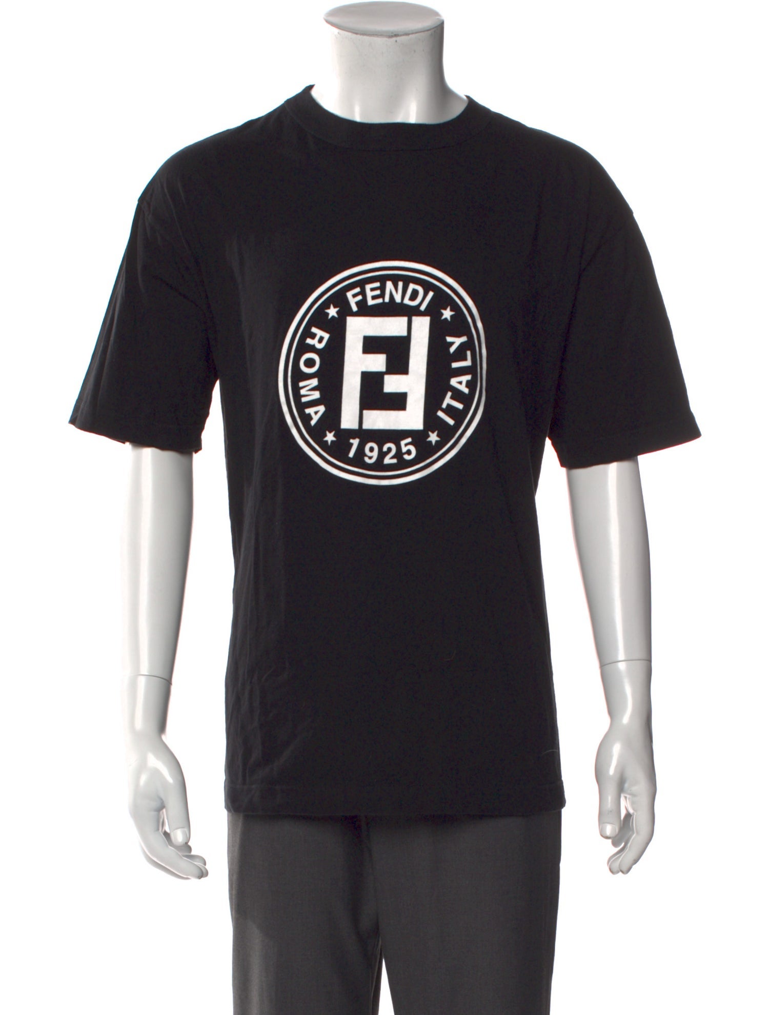 Fendi Graphic Print Crew Neck T-Shirt