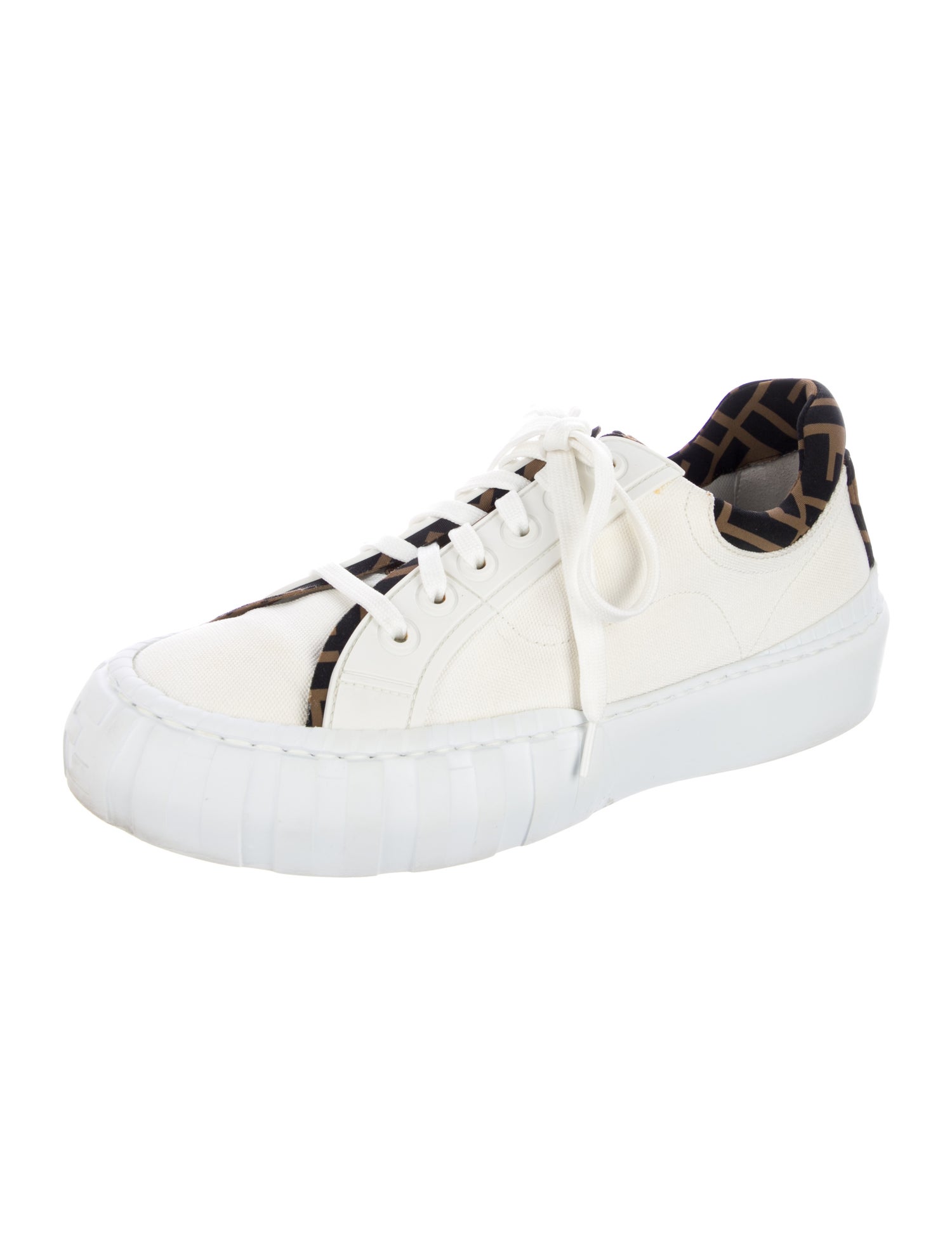 Fendi Zucca FF Logo Canvas Sneakers